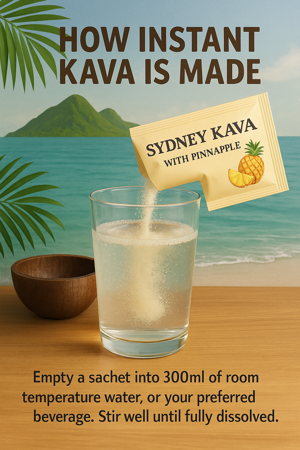 Sydney Instant Kava β Premium Noble Pineapple Blend (20 Sachets)