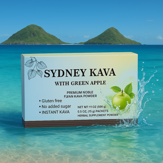 Sydney Instant Kava – Premium Noble Green Apple Blend (20 Sachets)